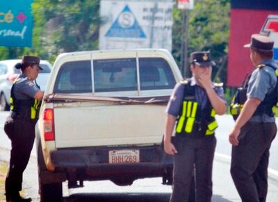 Aspecto de uno de los controles efectuados por los agentes.