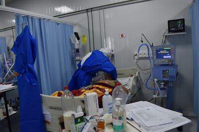 Imagen capturada en Terapia Intensiva del Hospital Nacional de Itauguá.