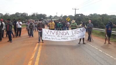 Los nativos volverían a cerrar la ruta el próximo viernes.