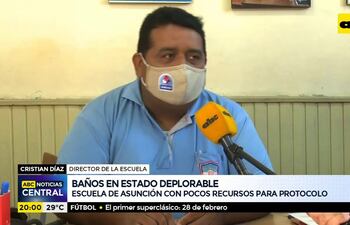 Escuela de Asunción con pocos recursos para protocolo