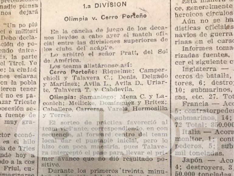 La Tribuna y el superclásico de 1919 cuando la gripe española azotaba al país.