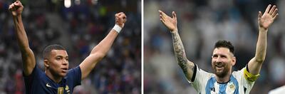 Mbappé y Messi, duelo de goleadores en la final de Qatar 2022.