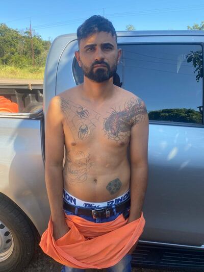 Matheus Coura Viera, detenido. (gentileza).