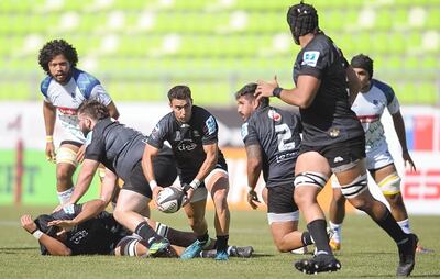 Gran partido de Olimpia Lions en la Superliga de Rugby para lograr su primer triunfo (Gaspafotos).