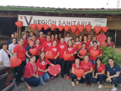 Conmemoran día mundial del corazón en Coronel Oviedo.