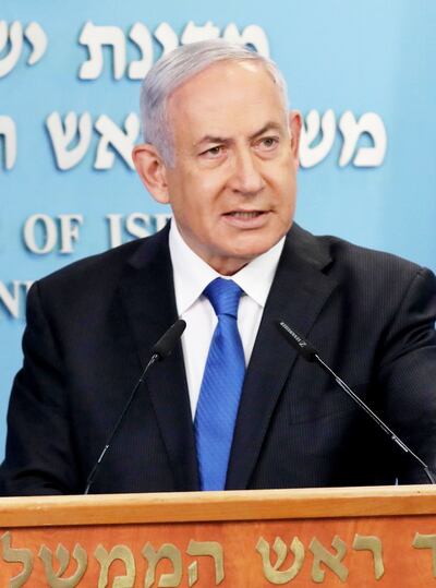 El primer ministro israelí Benjamín Netanyahu.