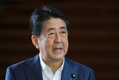 Shinzo Abe en una foto de 2020.