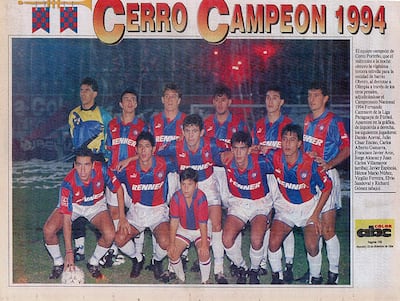 Póster de nuestro diario de Cerro Porteño campeón de la temporada 1994.