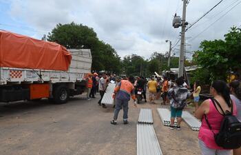 SEN asiste a las familias afectadas por el temporal del domingo pasado