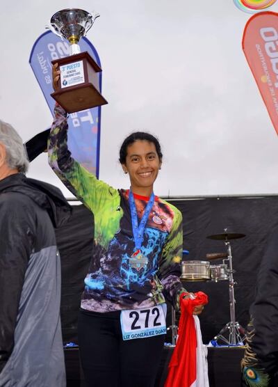 La ultramaratonista paraguaya Liz Paola González (30 años).