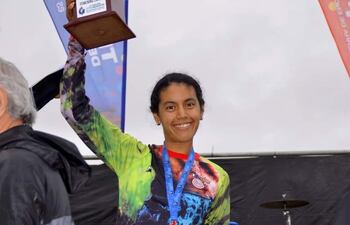 La ultramaratonista paraguaya Liz Paola González (30 años).