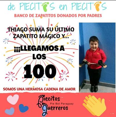 Piecitos Guerreros Pie Bot Paraguay.