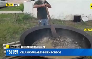 Ollas populares piden fondos