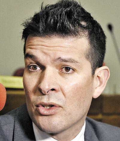 Sergio Godoy, senador (ANR, cartista). Principal promotor del proyecto de ley que recorta los gastos superfluos.