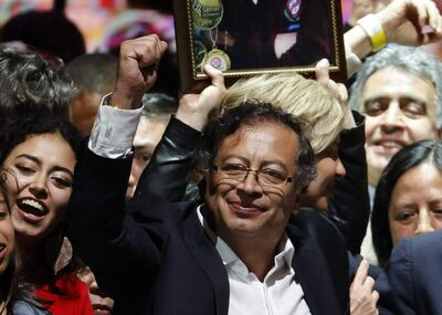 Petro y Márquez celebran tras ganar Presidencia y Vicepresidencia de Colombia