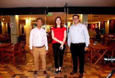 Pablo Damato, Alicia Barrios y Derlis Bogado.