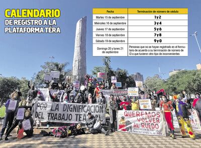 CALENDARIO DE REGISTRO A LA PLATAFORMA TÉRA