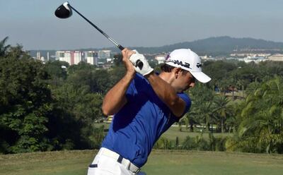 El golfista profesional paraguayo tuvo una buena ronda con el par del campo que le ubica 23º.