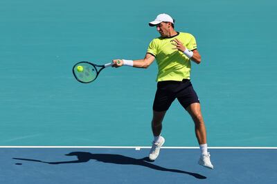 El noruego Casper Rudd dejó en el camino al argentino Francisco Cerúndulo en Miami (AFP).