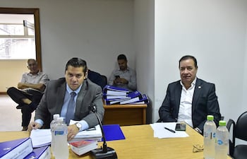 Dip. Miguel Cuevas (ANR - Fuerza Republicana) y el abogado Guillermo Duarte Cacavelos.