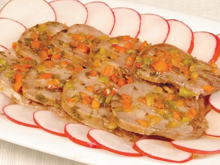 Lengua a la vinagreta.