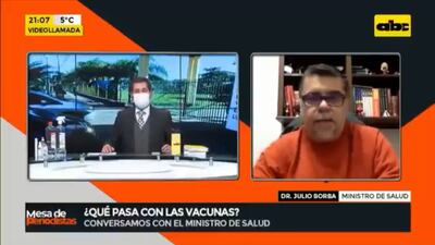 Ministro Julio Borba en ABC TV.
