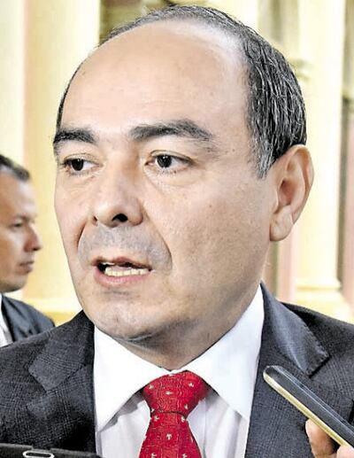 Antonio Rivas, ministro de Relaciones Exteriores. La cartera estatal fijará una nueva fecha para la reunión con embajadores.