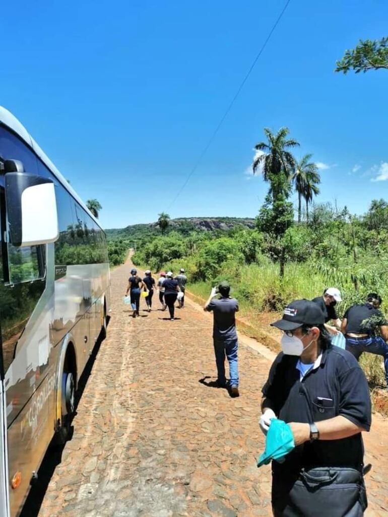 Jóvenes durante la capacitación de "Guiado Turístico".