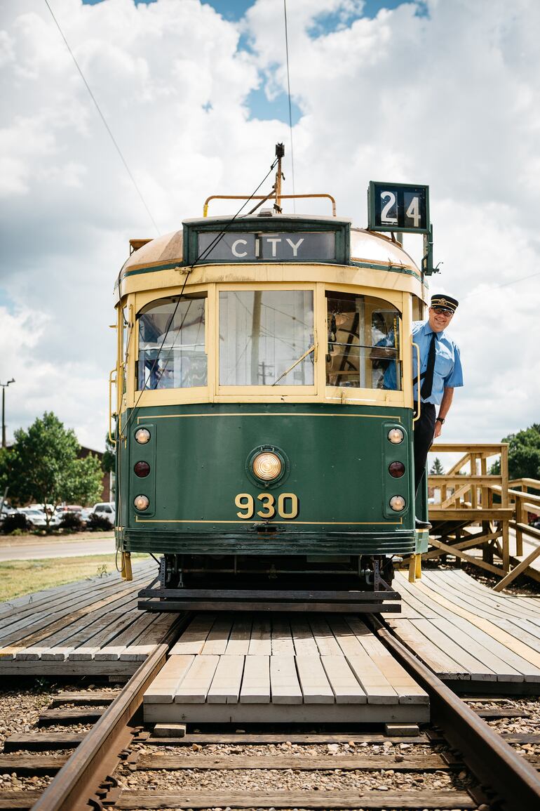 Nostalgia en Edmonton: un viejo tranvía.