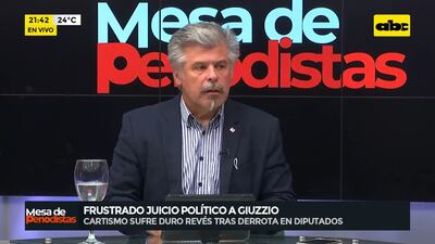 Arnaldo Giuzzio, ministro del Interior, en Mesa de Periodistas.
