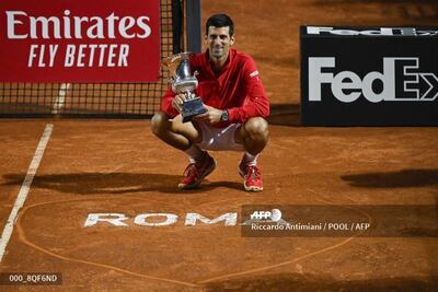 Novak Djokovic se adjudicó el título en Roma.