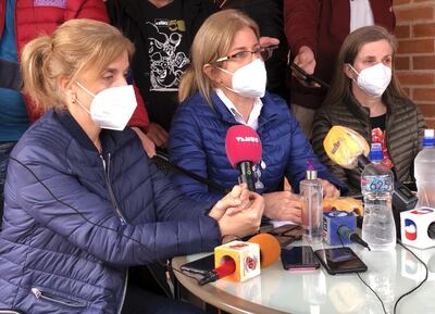 Las hijas del exvicepresidente secuestrado por los terroristas.