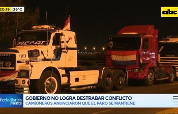 Gobierno no logra desbaratar conflicto con camioneros
