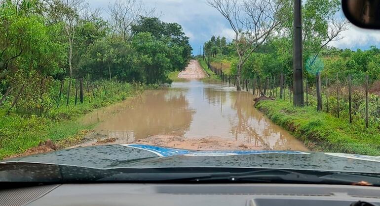 De esta forma, se encontraba una de las pruebas especiales luego de las copiosas lluvias.