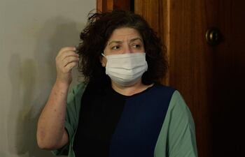 Fotografía de archivo fechada el 12 de agosto de 2020 de Carla Bizzotti nueva ministra de Salud de la Argentina durante una rueda de prensa en Buenos Aires (Argentina).