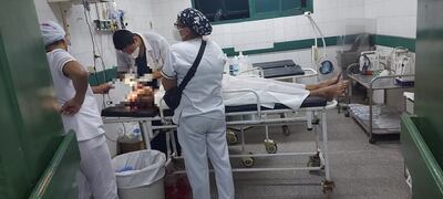 La víctima fue atendida en el Hospital Regional de Luque.