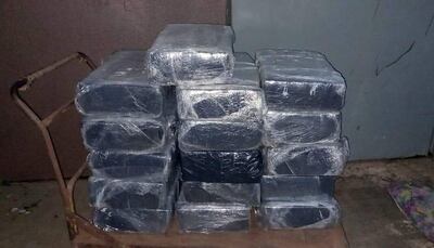 Una de las incautaciones realizadas ayer por organismos de seguridad del país vecino.