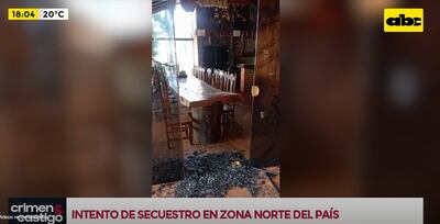 Así quedó parte de la propiedad, luego del ataque.