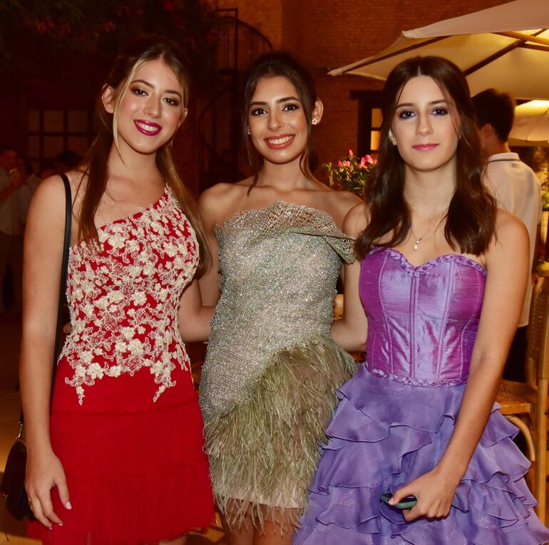Jimena Gross, Ana Paula Vierci y Luciana Sánchez.