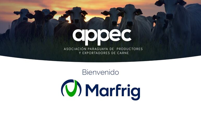 Flyer difundido este medio día por Appec, anunciando el desembarco de Marfrig