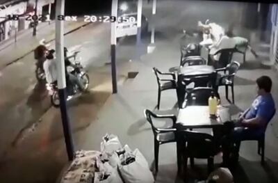 Ataque perpetrado por sicarios en Ponta Porá.