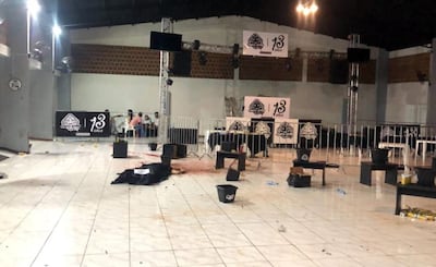 La pista bailable “Quincho Delgado”, donde ocurrió el trágico hecho.