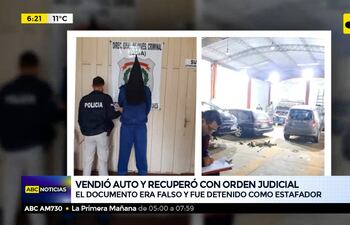 Vendió vehículo y recuperó con orden judicial