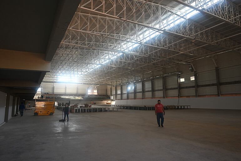 La sede para gimnasia que tendrá a sus diversas modalidades  está a mitad de camino en la SND, se espera que finalicen los trabajos en pleno curso de los juegos.