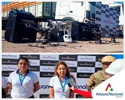 Imágenes difundidas por la Aduanas de Bolivia, sobre la intensificación de los operativos en la frontera con Argentina.