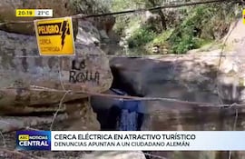 Cerca eléctrica en atractivo turístico