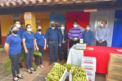 Esta es la primera entrega de la merienda escolar del año.