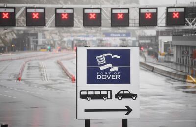 Puerto de Dover, en el Reino Unido.