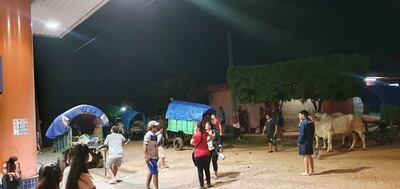 Una carreta que iba en peregrinación fue embestida por la parte trasera por una camioneta que se dio a la fuga.