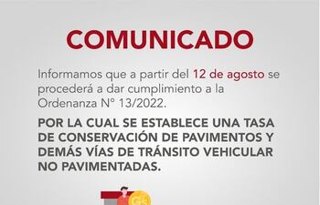 La Municipalidad de Nueva Asunción mediante una ordenanza cobra de manera irregular a los que circulan por la ruta.